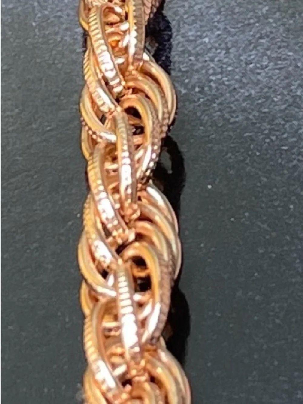 Gold plated chain bracelet women’s and men’s